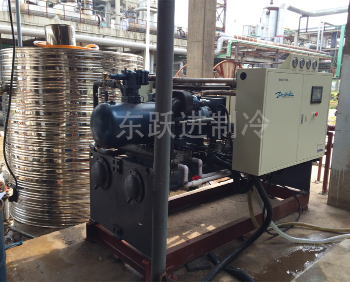 广西柳州水冷螺杆式低温冷水机应用案例-45℃